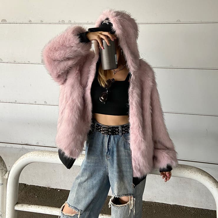 リバーシブルファーフードブルゾン[品番：NHGW0006097]｜non-hedge