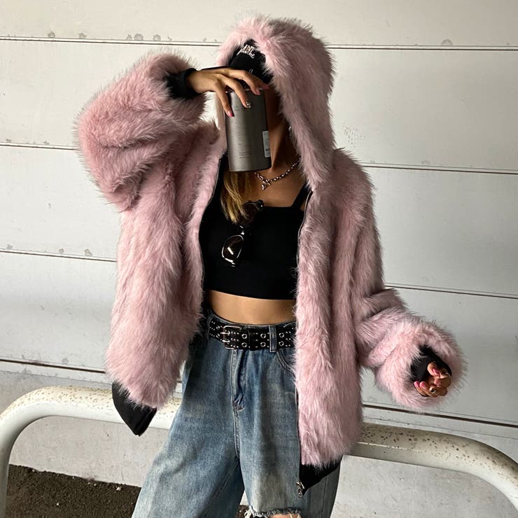 リバーシブルファーフードブルゾン[品番：NHGW0006097]｜non-hedge