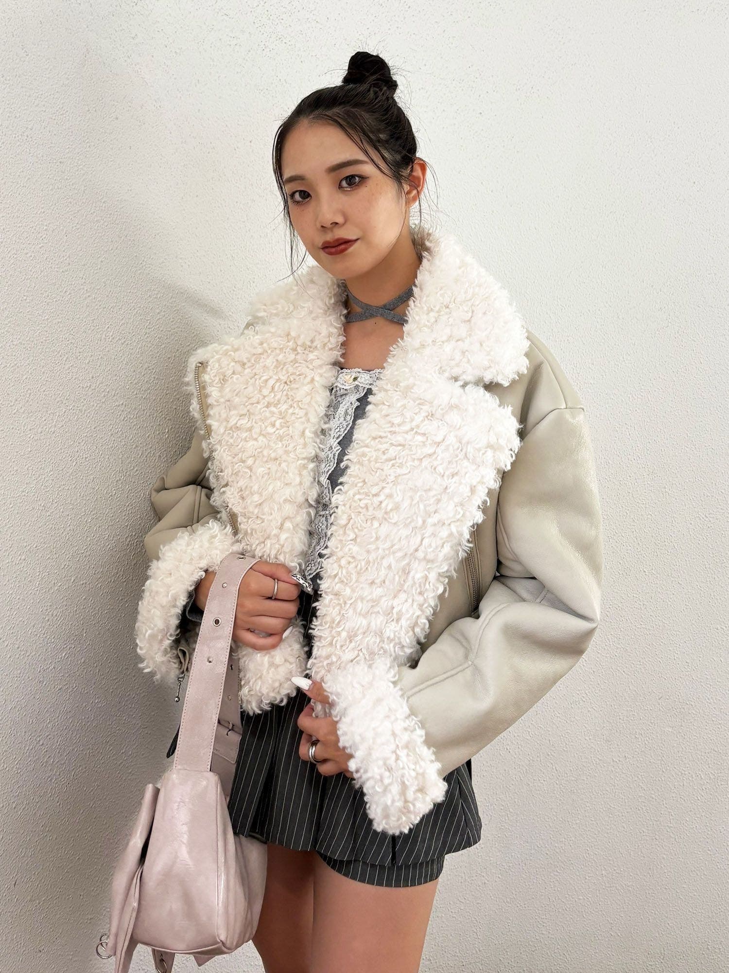 フェイクムートンショートジャケット[品番：MKSW0066636]｜jouetie