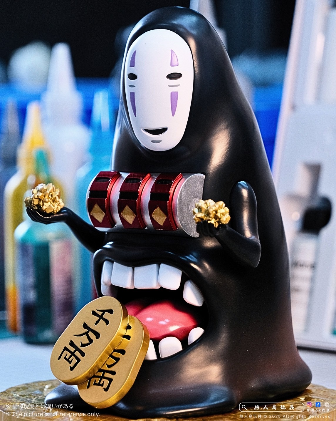 預購】宮崎駿神隱少女GK 蒐藏雕像吐錢機無臉男[喵喵島MMLAND Studio