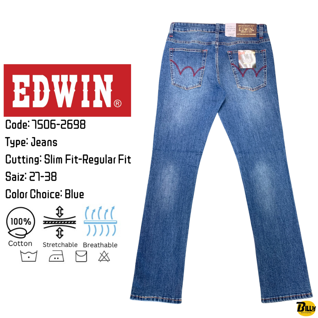 the red thread S cutting denim 1 blue