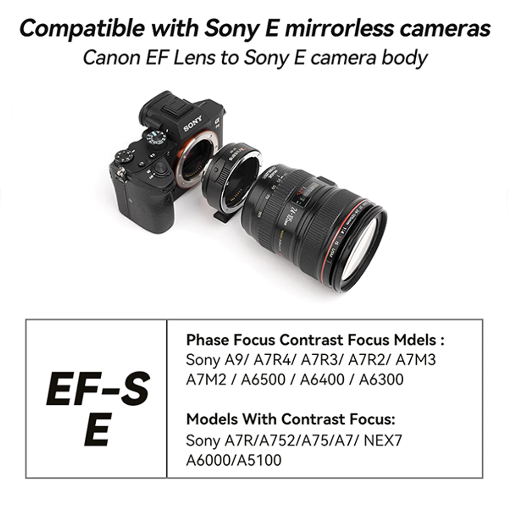 7artisans EF-SE Lens Adapter Auto-Focus Lens Converter Ring