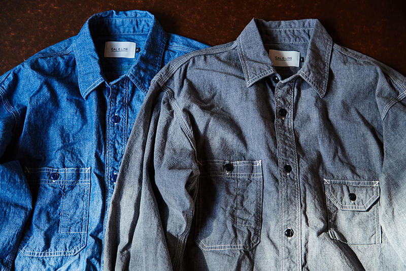CAL O LINE for Pilgrim Surf+Supply『Chambray shirt』『Chambray