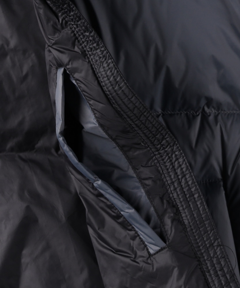 WEB限定】ナイロンミドルダウンジャケット(M ブラック): ジャケット