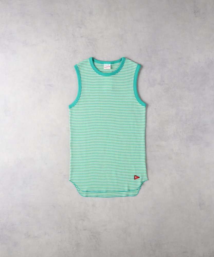 ボーダーワッフルスリーブ(M ブルー): トップス｜Right-on公式