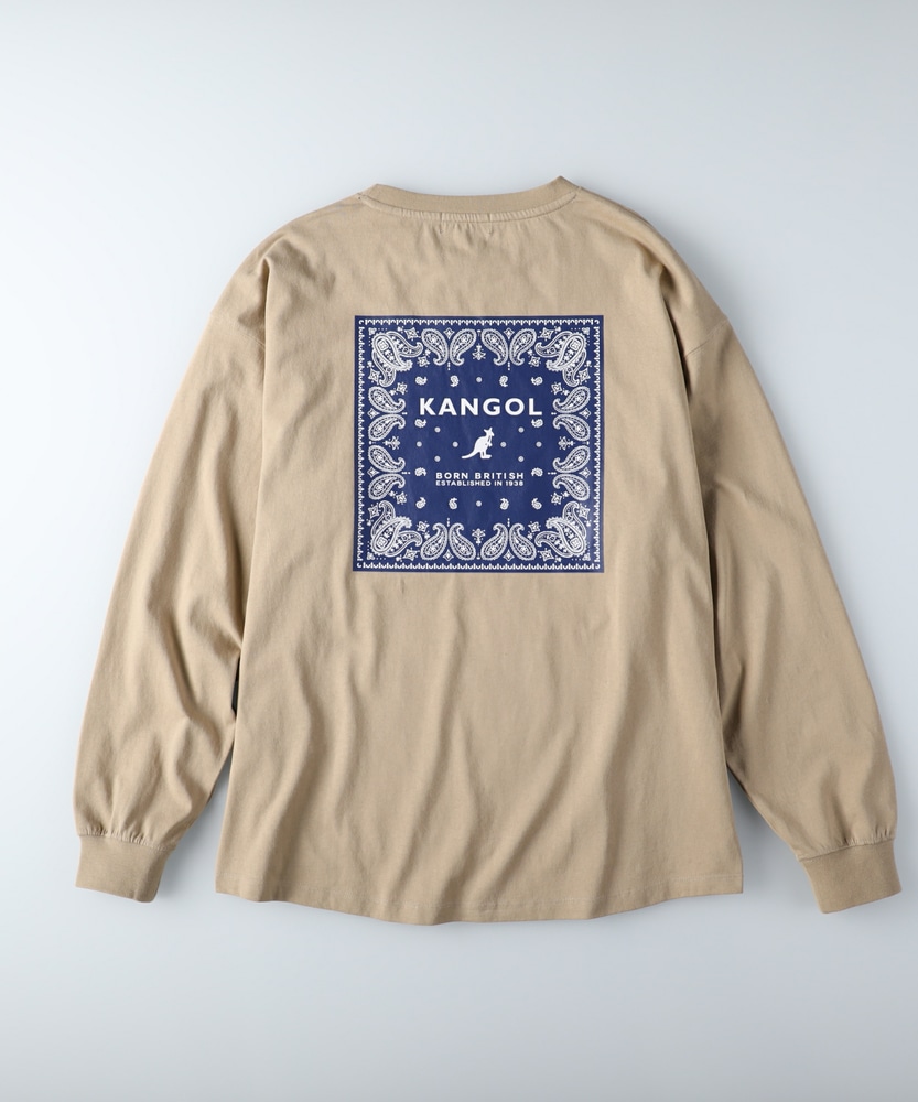 ペイズリーボックスプリントロンT ウィメンズ(M ホワイト): トップス