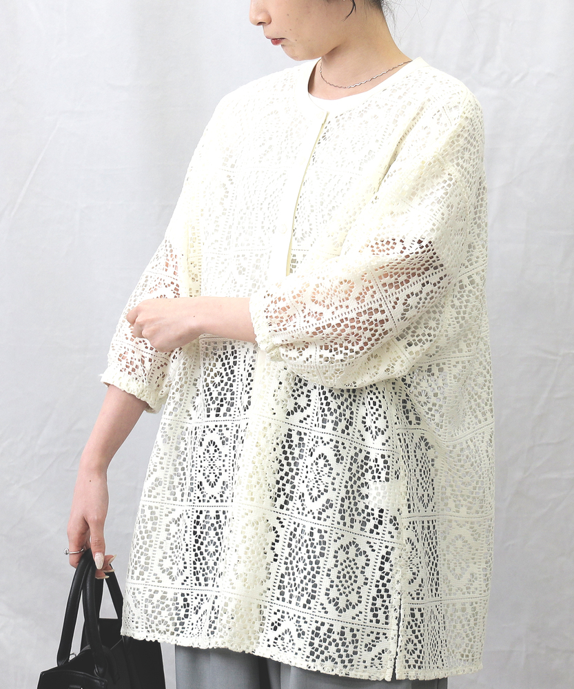 レースシャツ(M オフシロ): トップス｜Right-on公式オンラインショップ