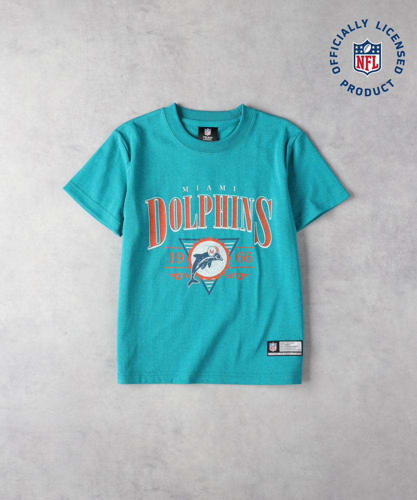 NFL】マイアミ・ドルフィンズプリントTシャツ(130 ターコイズ