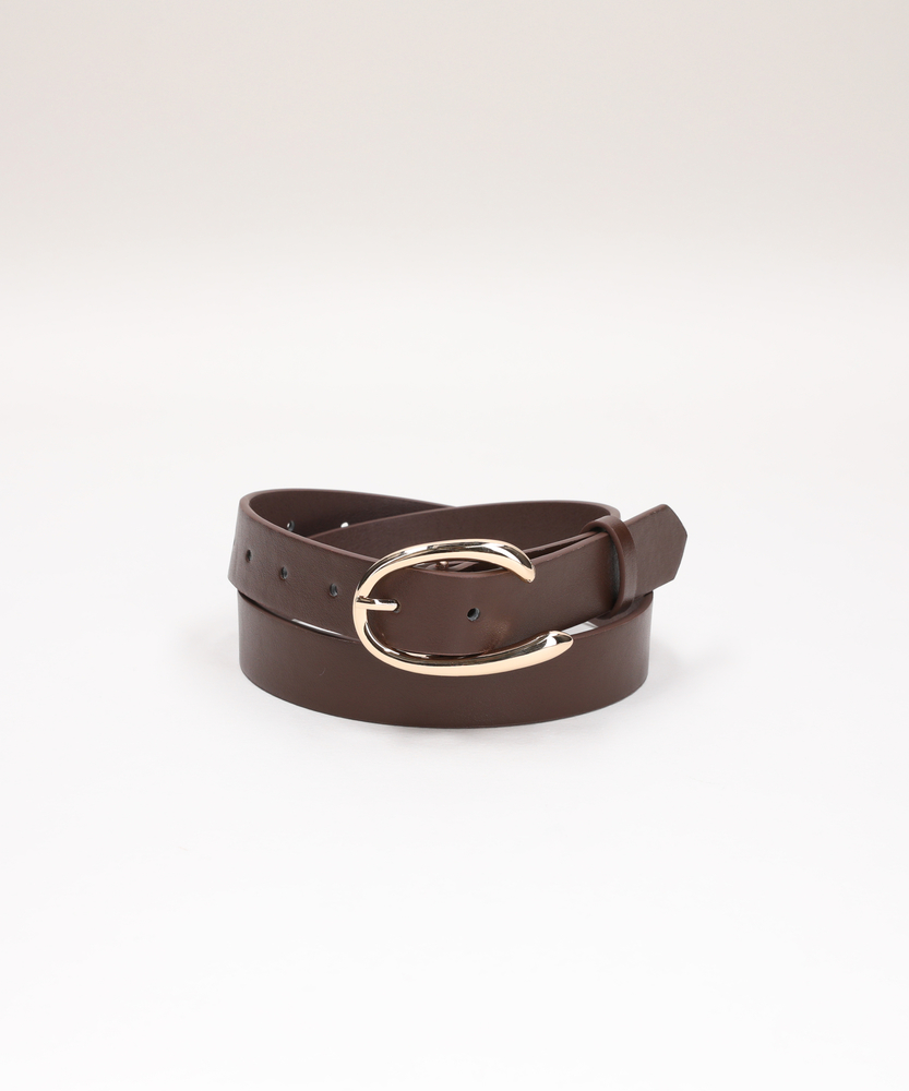 30ストーンパンチングベルト(ONE SIZE ブラウン): ファッション雑貨