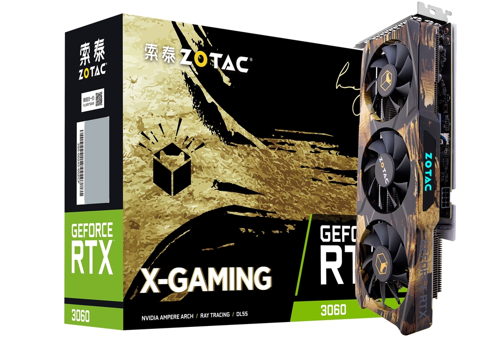 ZOTAC GeForce RTX 3060 X-GAMING GOC GPU Created for Chinese