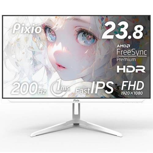 Pixio ピクシオ PX248 Wave / ホワイト [PX248WAVE W-O] 23.8インチ