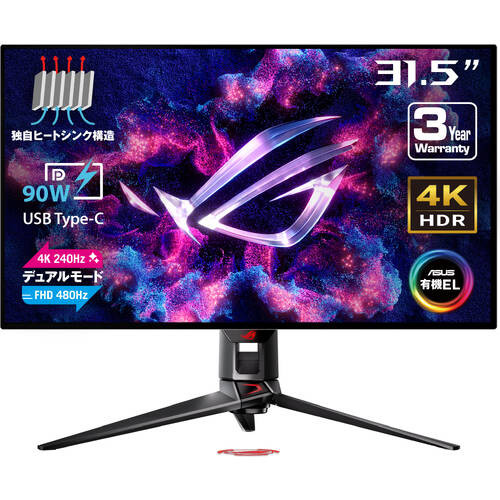 ASUS エイスース ROG Swift OLED PG32UCDP 31.5インチ 4K ゲーミング