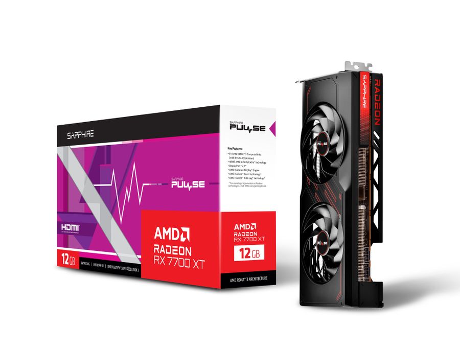 SAPPHIRE PULSE Radeon RX 7700 XT GAMING 12GB GDDR6 SAP
