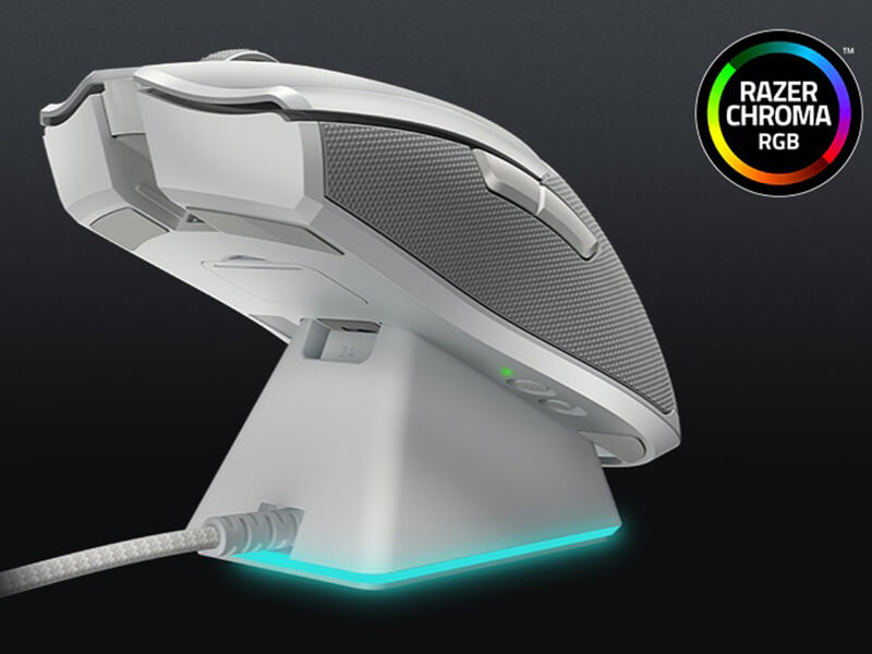 Razer レイザー Viper Ultimate - Mercury White 高速ワイヤレス