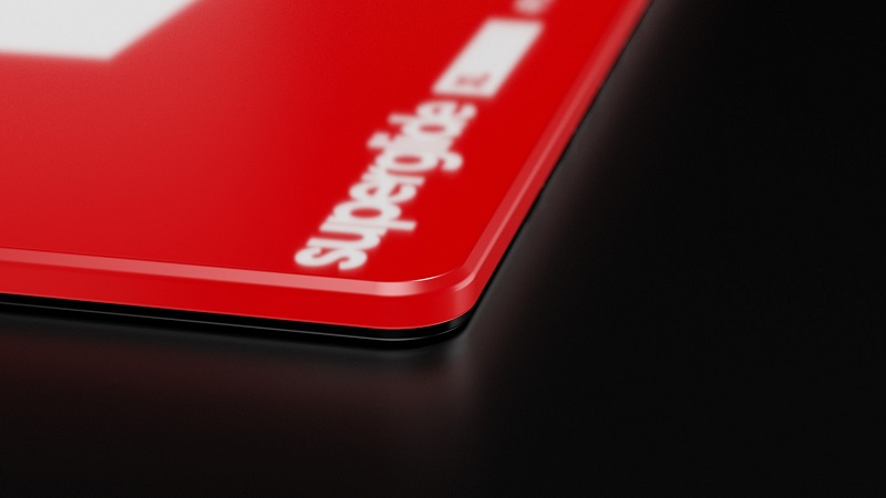 Pulsar Gaming Superglide Pad L Red (420x330mm) プレミアム ガラス