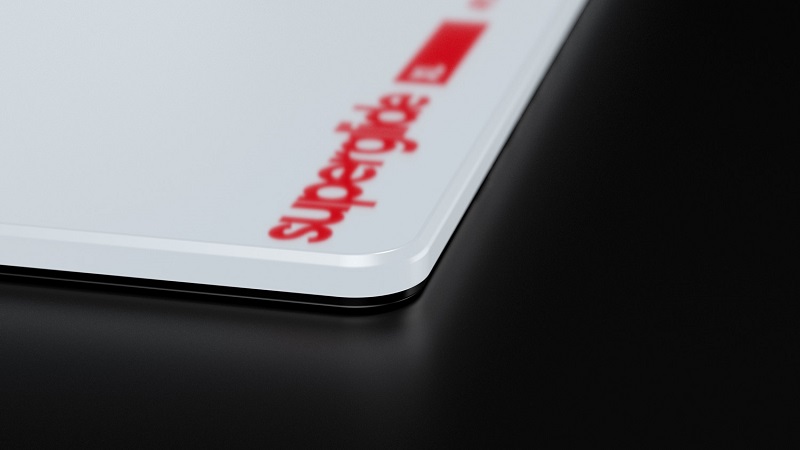 Pulsar Gaming Superglide Pad L White (420x330mm) プレミアム ガラス