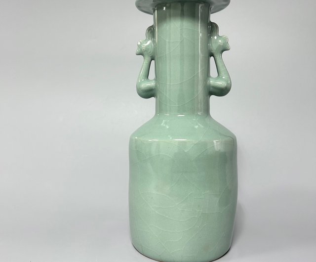 送料無料】台湾 南宋龍泉窯青磁鳳耳花瓶 コレクター - Pinkoi