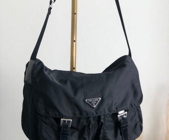 日本直送 名牌中古包 】PRADA プラダ ショルダーバッグ ブラック