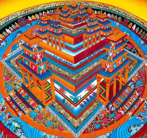 送料無料 50%OFF】ネパール 3Dマンダラ – チベット仏教アート Boudha