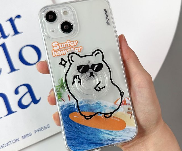 25%OFF】韓国 サーファーハムスター iPhone16/15/14/13/12/11 保護