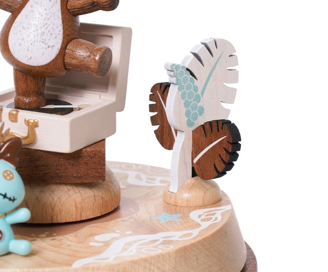 台湾 【リロ＆スティッチ】ダブル回転オルゴール ディズニー Wooderful