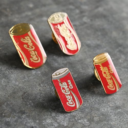 台湾 Vintage Pins Coca-Cola ピン / 限定バッジ、コカ・コーラ