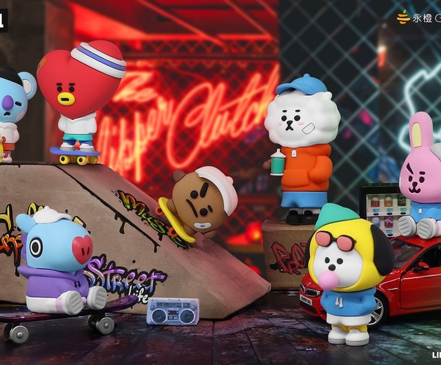 台湾 ガルマ ユニバーススター BT21 ストリートシリーズ ボックストイ