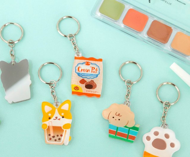 台湾 【小型ミラーキーリング】かわいい動物シリーズは、ポータブル