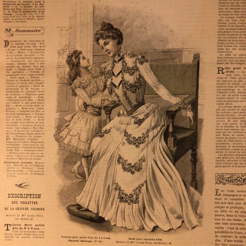 専用 フランス アンティーク ファッション雑誌 1869年 年鑑本 モード