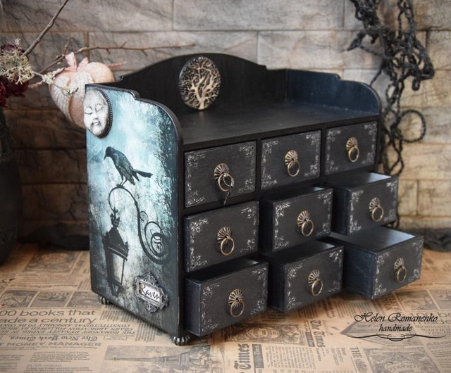 ウクライナ 薬局キャビネット チェスト 装飾的なジュエリーボックス