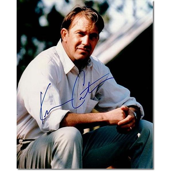 直筆サイン入り写真 ケビンコスナー (8月のメモワール 等) 映画グッズ