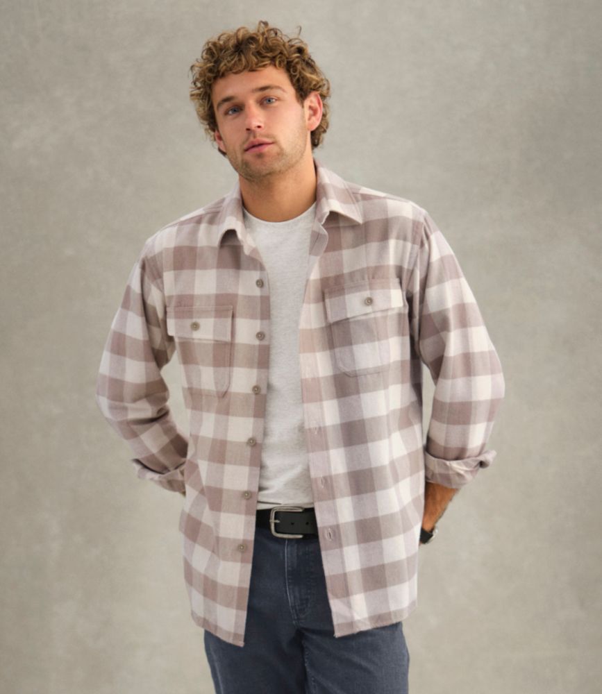 Men's Chamois Shirt, Traditional Fit, Plaid | Flannel Shirts