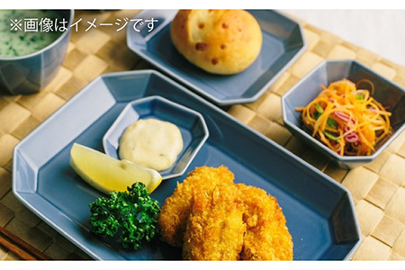 波佐見焼】八角 プレート M 5枚セット 食器 角皿 【和山】 [WB120