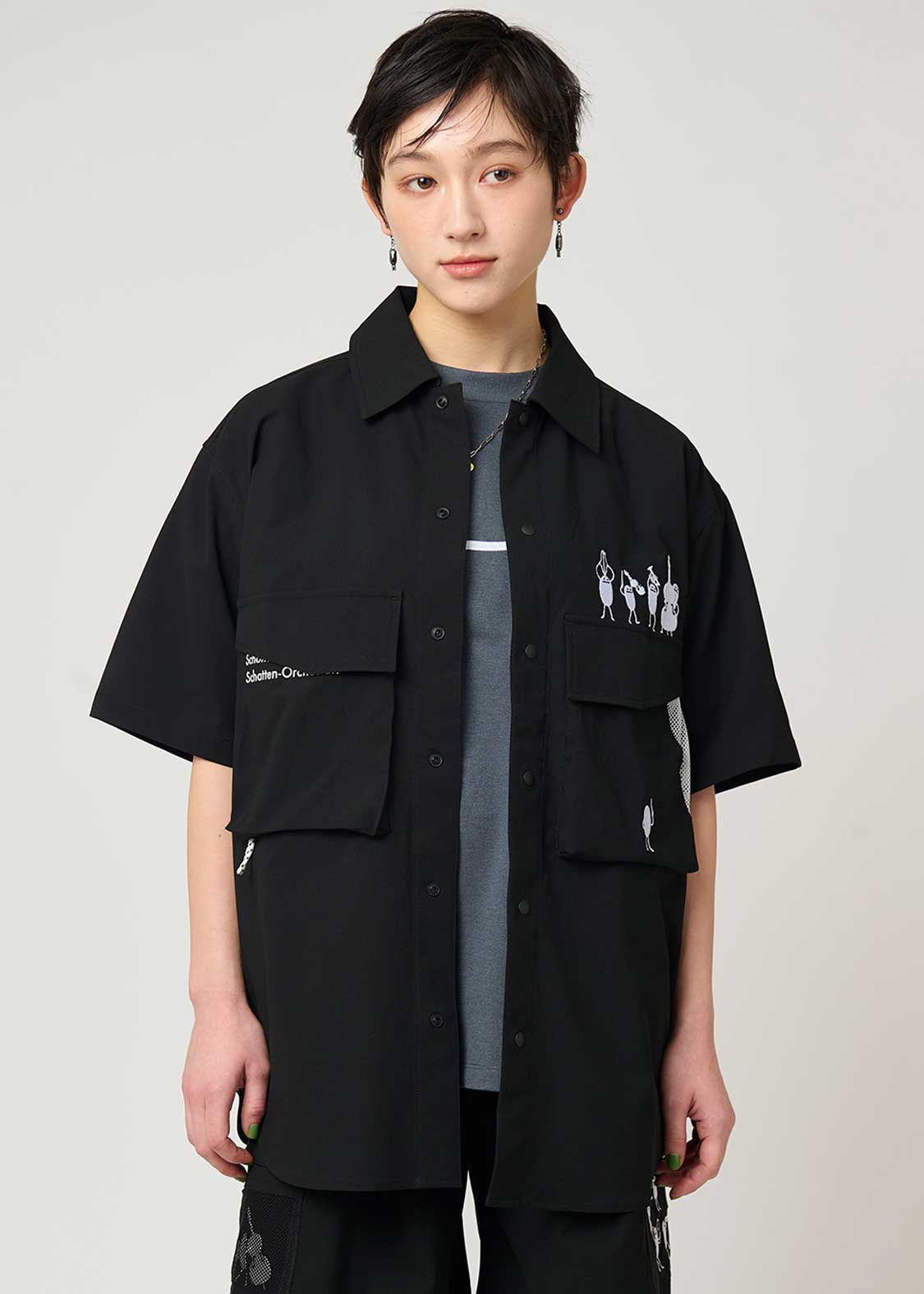 ビューティフルシャドーオーケストラ｜3ポケット半袖シャツ｜ユニ