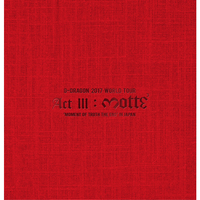【初回生産限定】G-DRAGON2017 WORLDTOUR 'ACT III' Amazon.com: G-Dragon 2017 World Tour (Act 3. M.O.T.T.E) In Japan