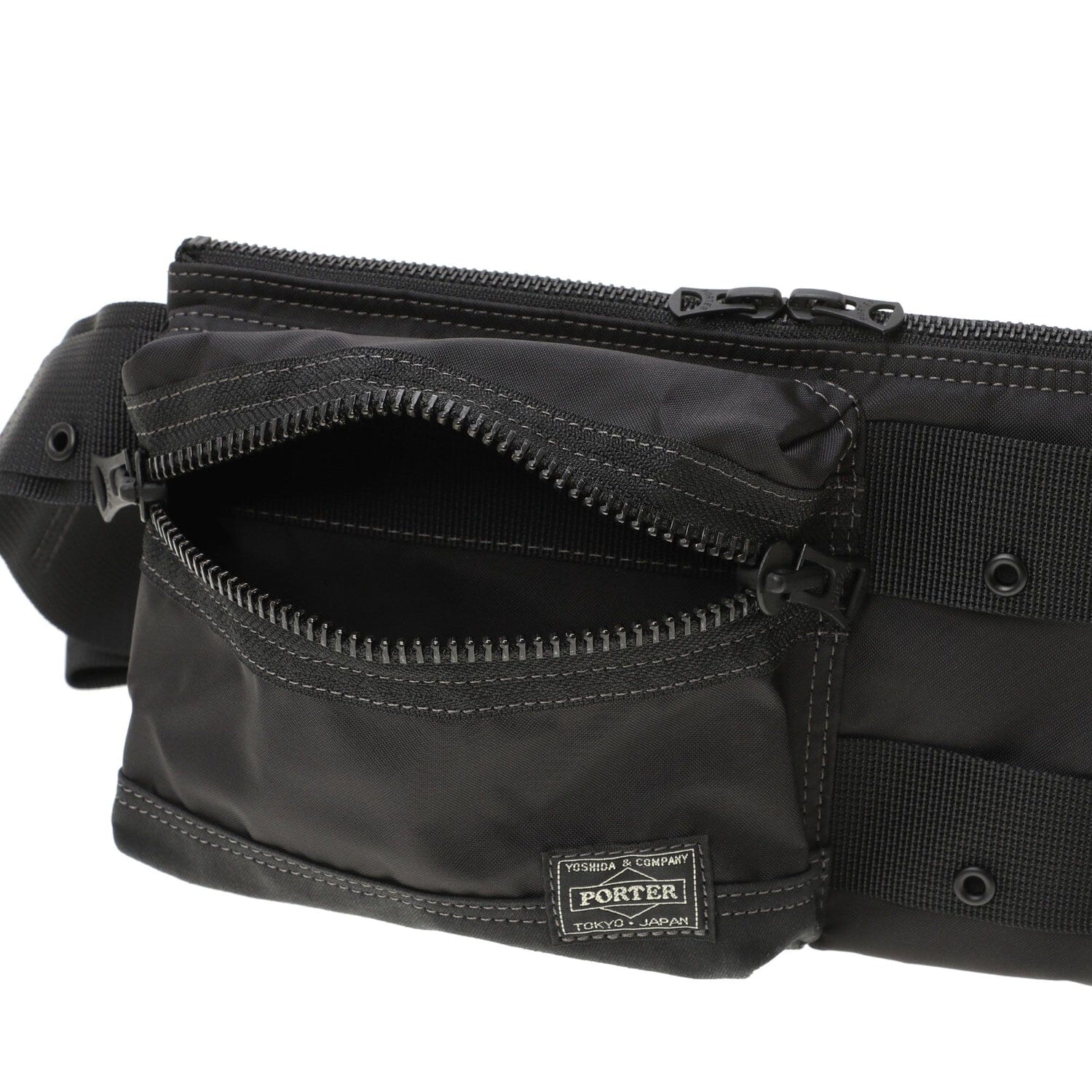 Porter-Yoshida & Co. - All Waist Bag with Pouches - Black – City