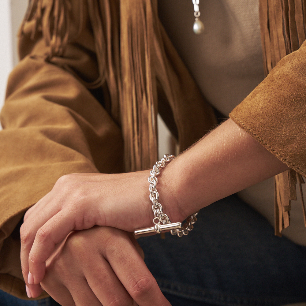 T-Bar Anchor Chain Bracelet | Women's Chain & Link Bracelets