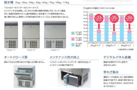 DRI-125LCD2-LV ダイワ冷機工業 製氷機 空冷式チップアイス