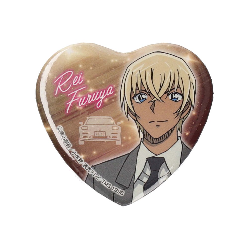 名探偵コナンプラザ ハート型缶バッジ(降谷零)【名探偵コナンプラザ