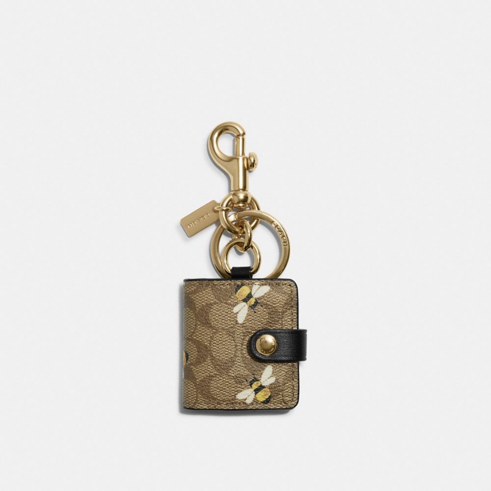 COACH® Outlet | Picture Frame Bag Charm In Signature Canvas With