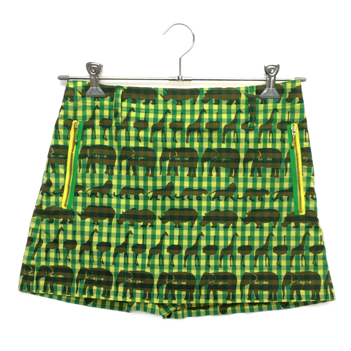 未使用】ダンスウィズドラゴン チェック柄ウール混紡スカート 未使用