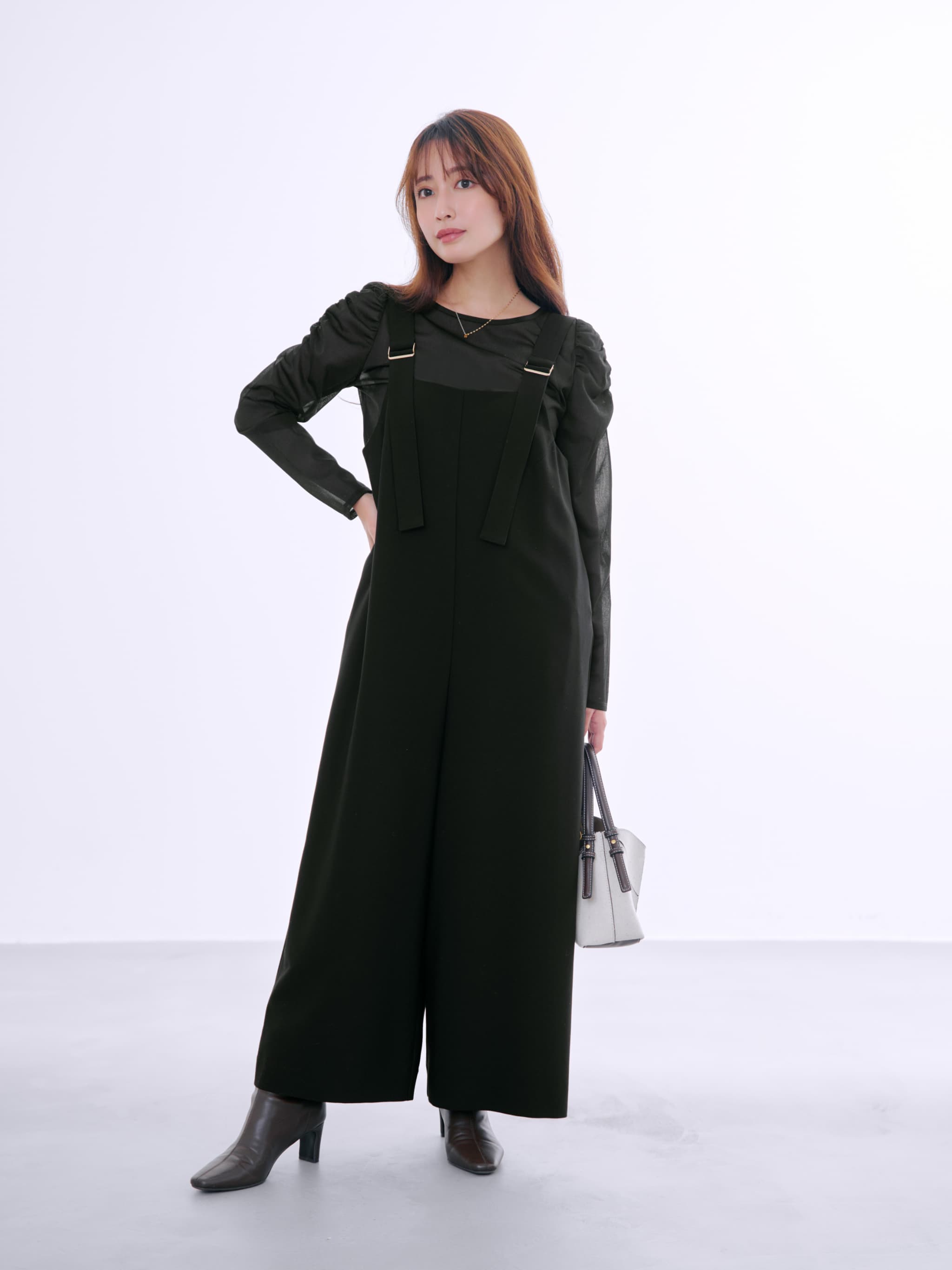 ゴールドバックルサスペンダーオールインワン-short & regular | 小柄