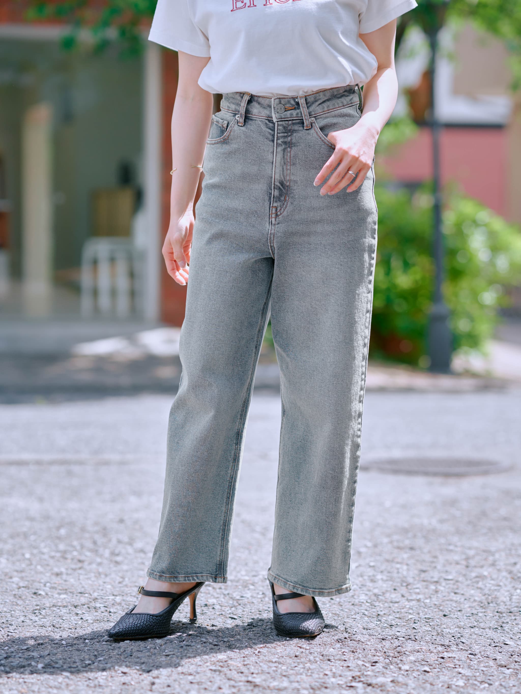 COHINA DENIM セミワイドストレート-short & regular | 小柄・低身長