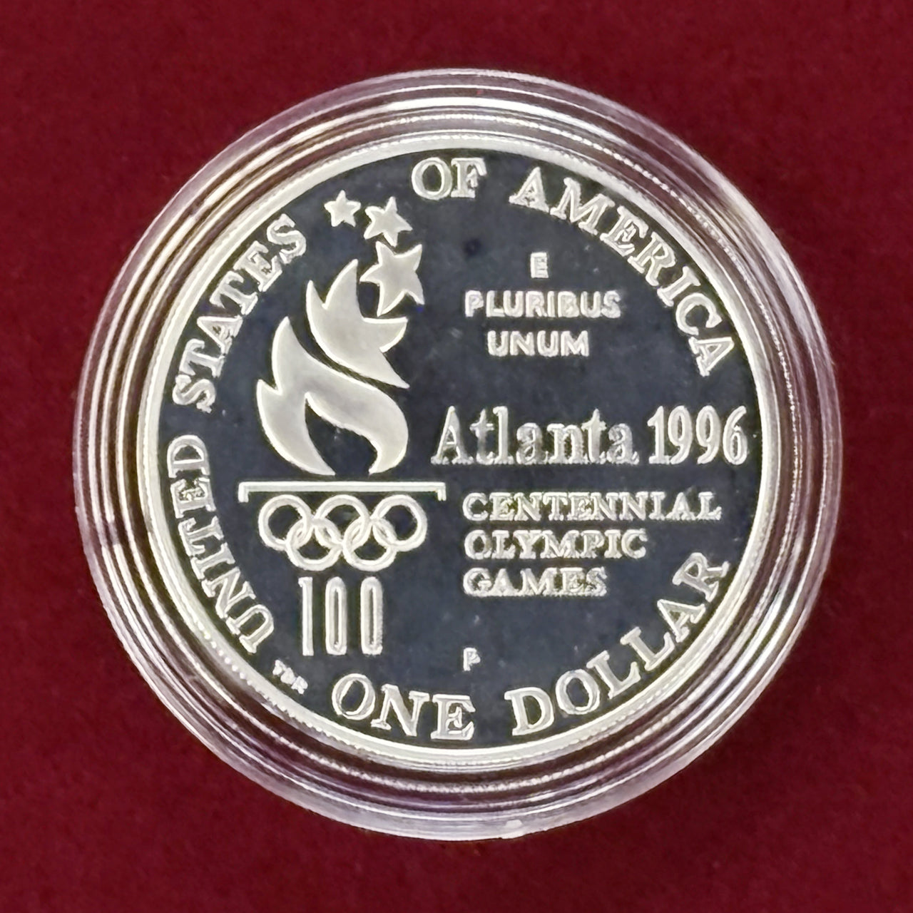 アメリカ】1996年アトランタオリンピック 1ドル 銀貨 プルーフ 1996P