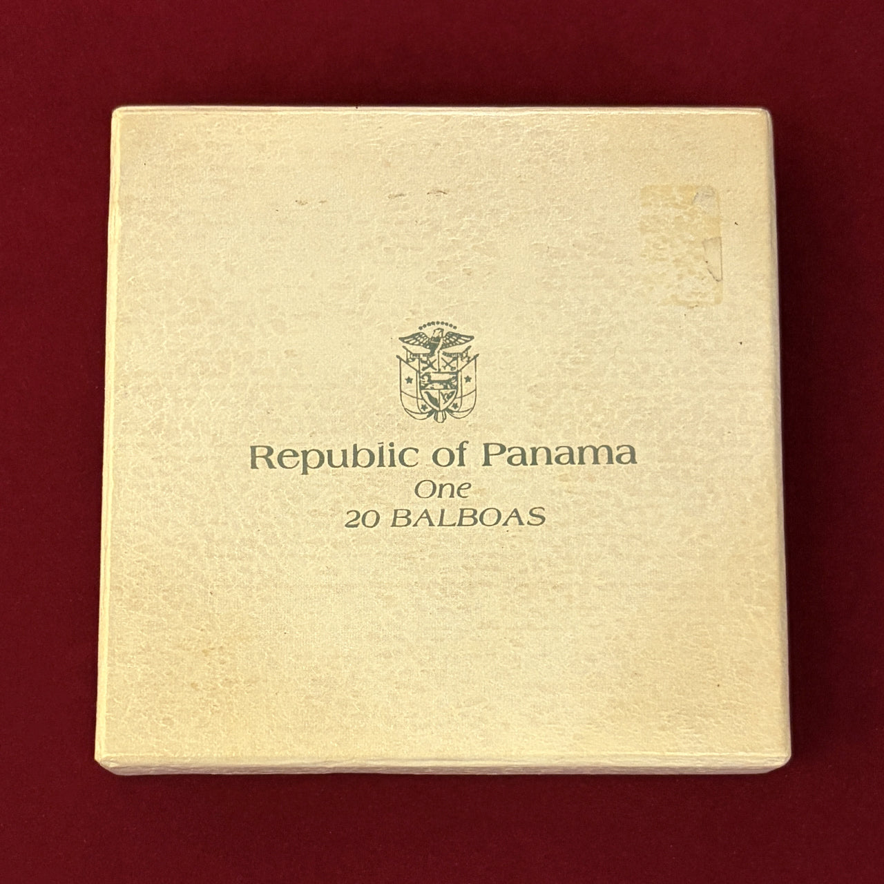 パナマ】シモン・ボリバル 20バルボア 銀貨 プルーフ 1975［B-0000557