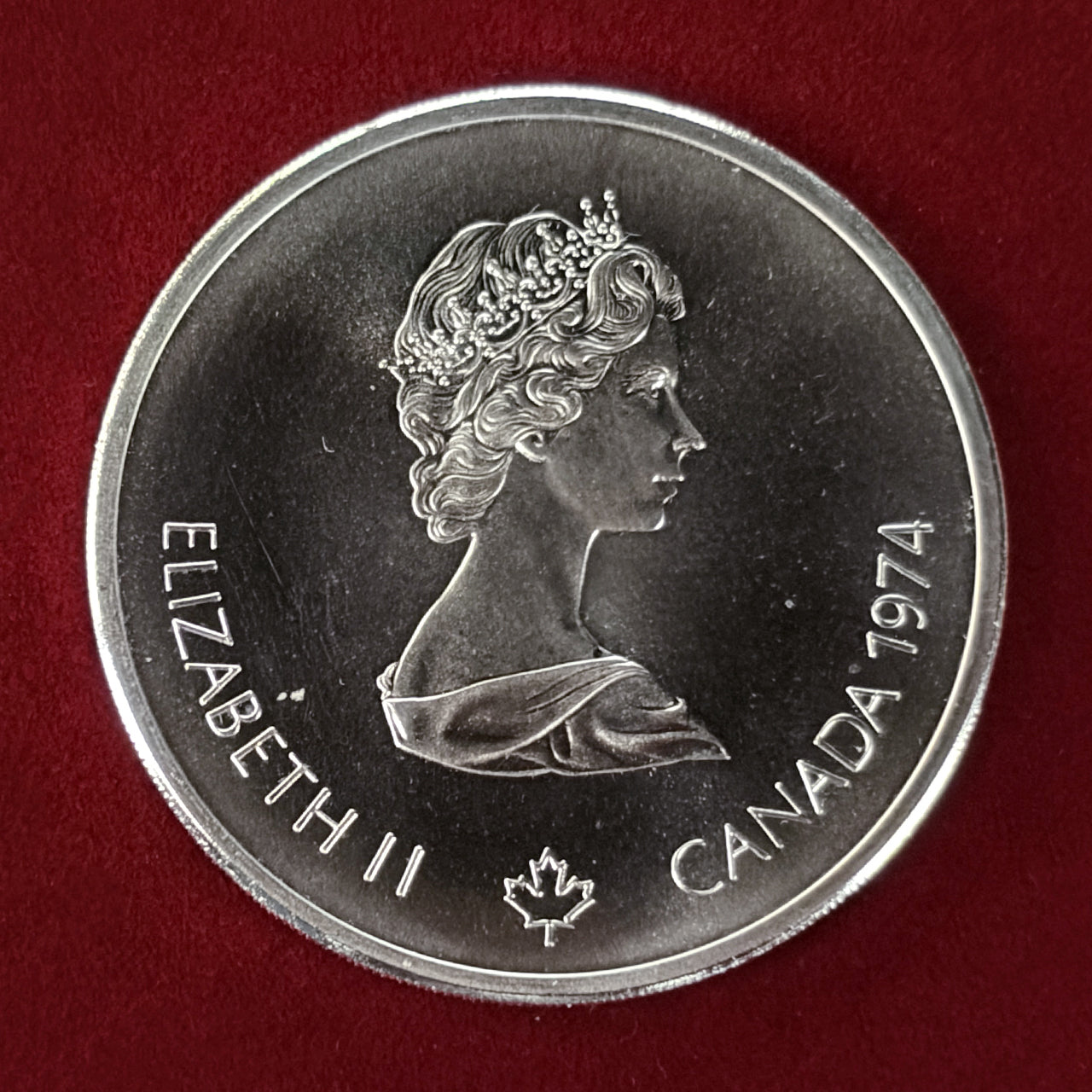 モントリオールオリンピック記念銀貨 サイクリング 10ドル