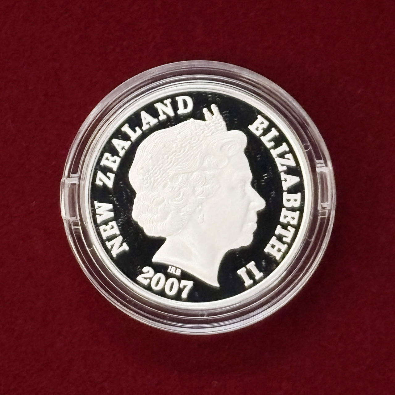 New Zealand 1 Dollar Silver Coin Aoraki/Mount Cook Proof 2007 [B