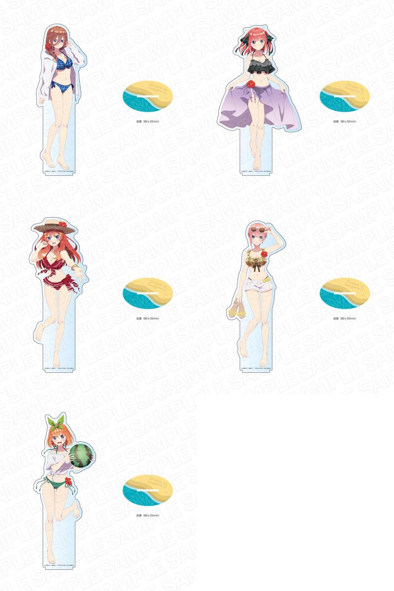 五等分の花嫁∬ 描き下ろしイラスト「水着ver.」のグッズ 12月中旬発売!