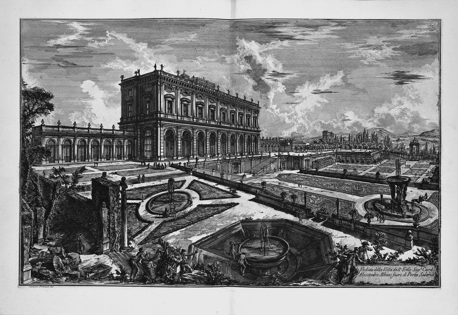 ローマの景観』：アルバーニ荘|ジョヴァンニ・バッティスタ