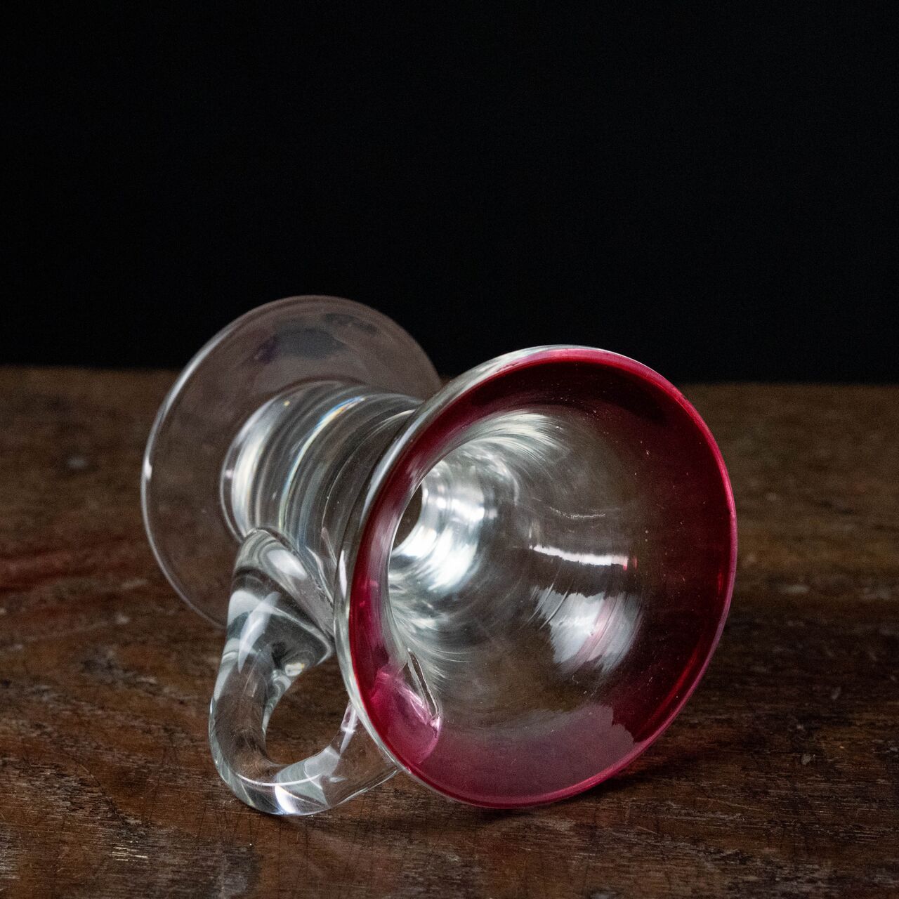 ガラス :: 赤縁 アイスクリームコップ | COTTOU.JP 骨董の通販